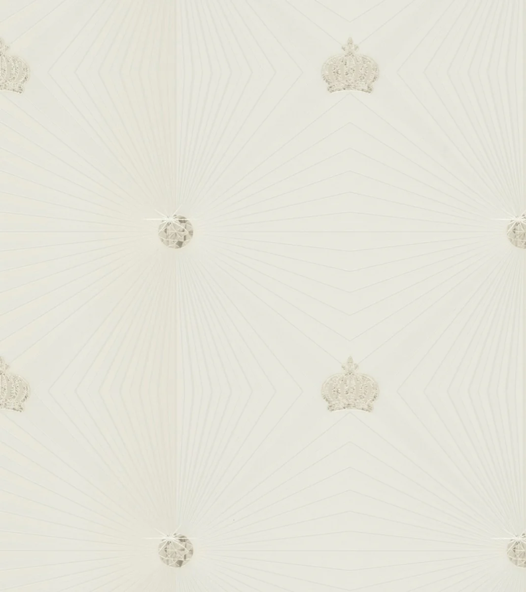 Harald Gl??ckler Designer Baroque Non-Woven Wallpaper 54401 - Deux - White / Beige / Cream