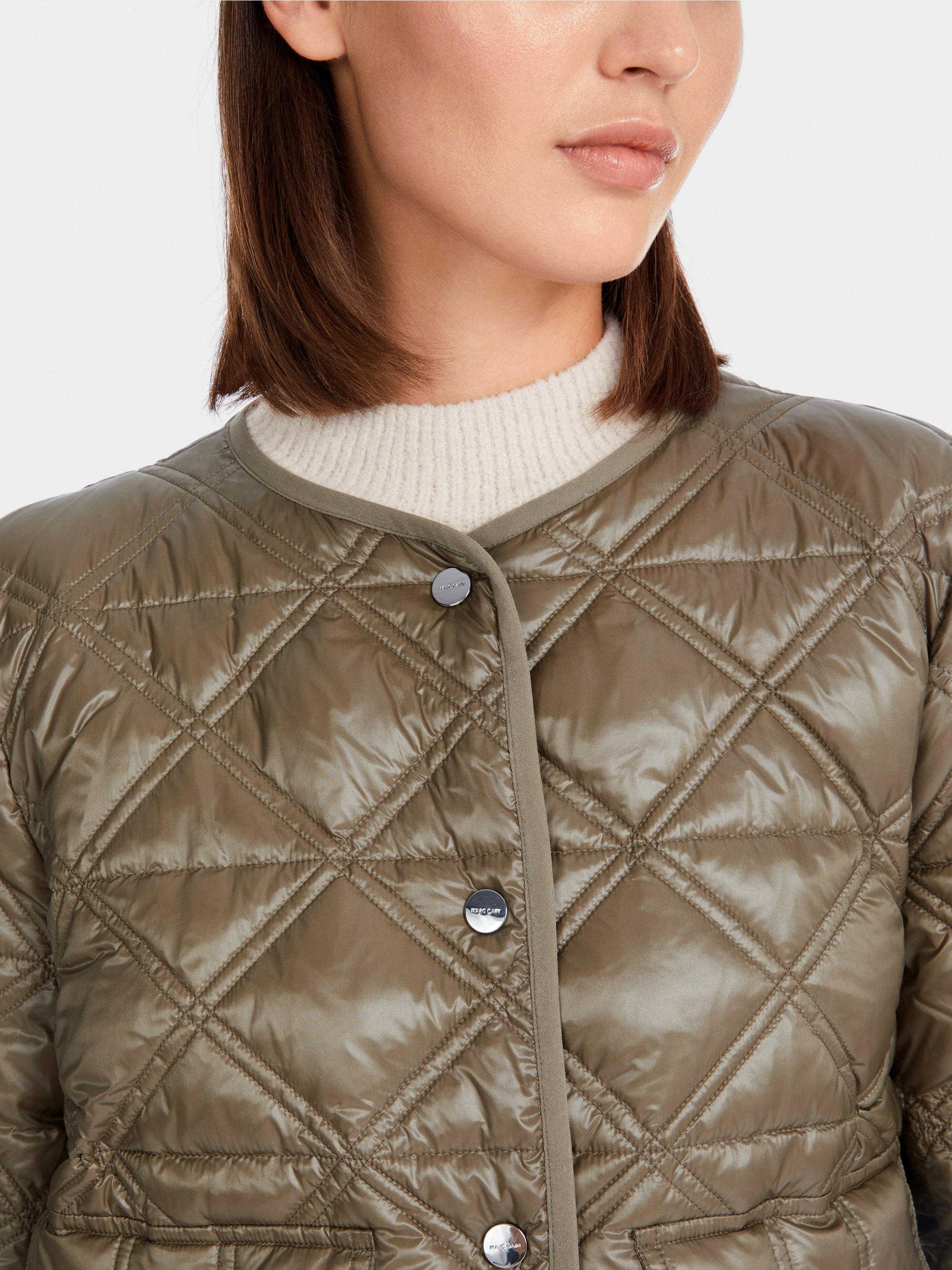 Marc-Cain Quilted diamond outdoor jacket