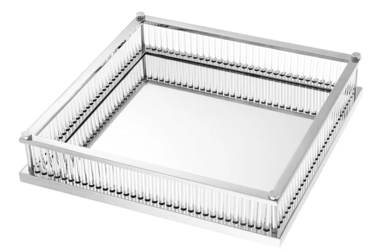 Casa Padrino bandeja de servicio de lujo plata 39,5 x 39,5 x H. 9 cm - accesorios de catering