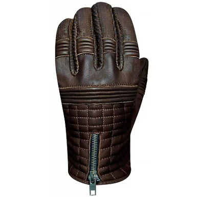 GUANTES VERANO RACER HERO LEATHER MARRON