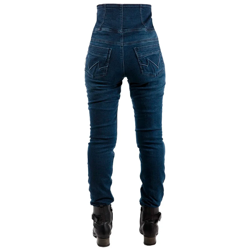 PANTALON VAQUERO OVERLAP EVY LADY AZUL OSCURO