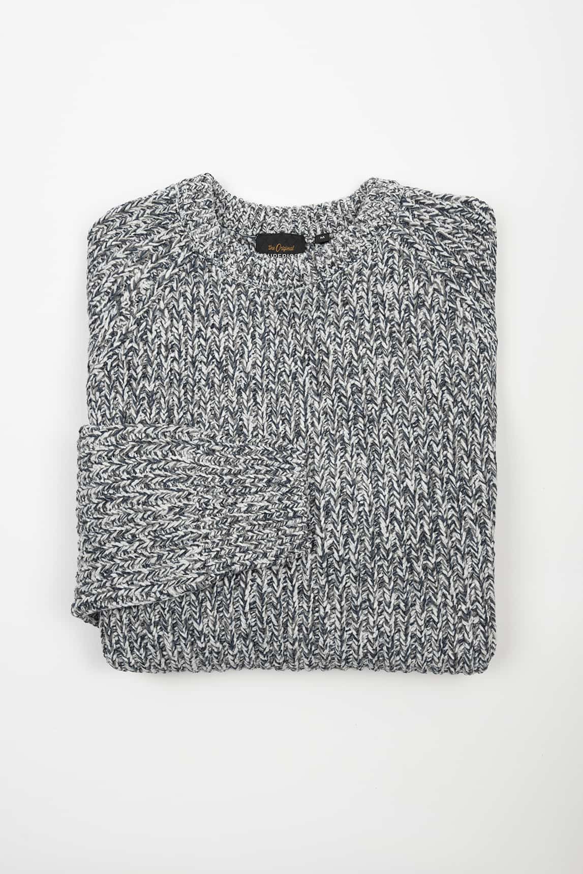 Rivera-spain Jersey Superior gris jaspeado punto grueso