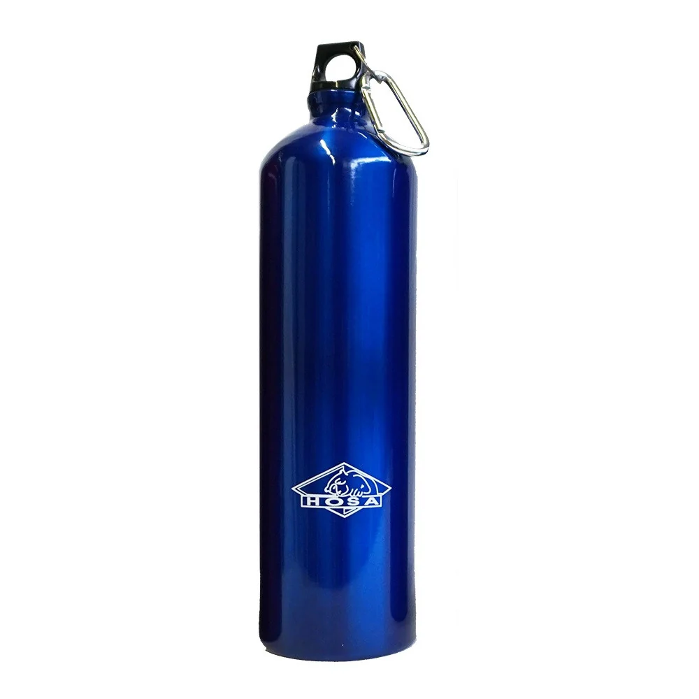 Hosa Aluminio Mosquetón 1,5 Litros azul - Botella cantimplora
