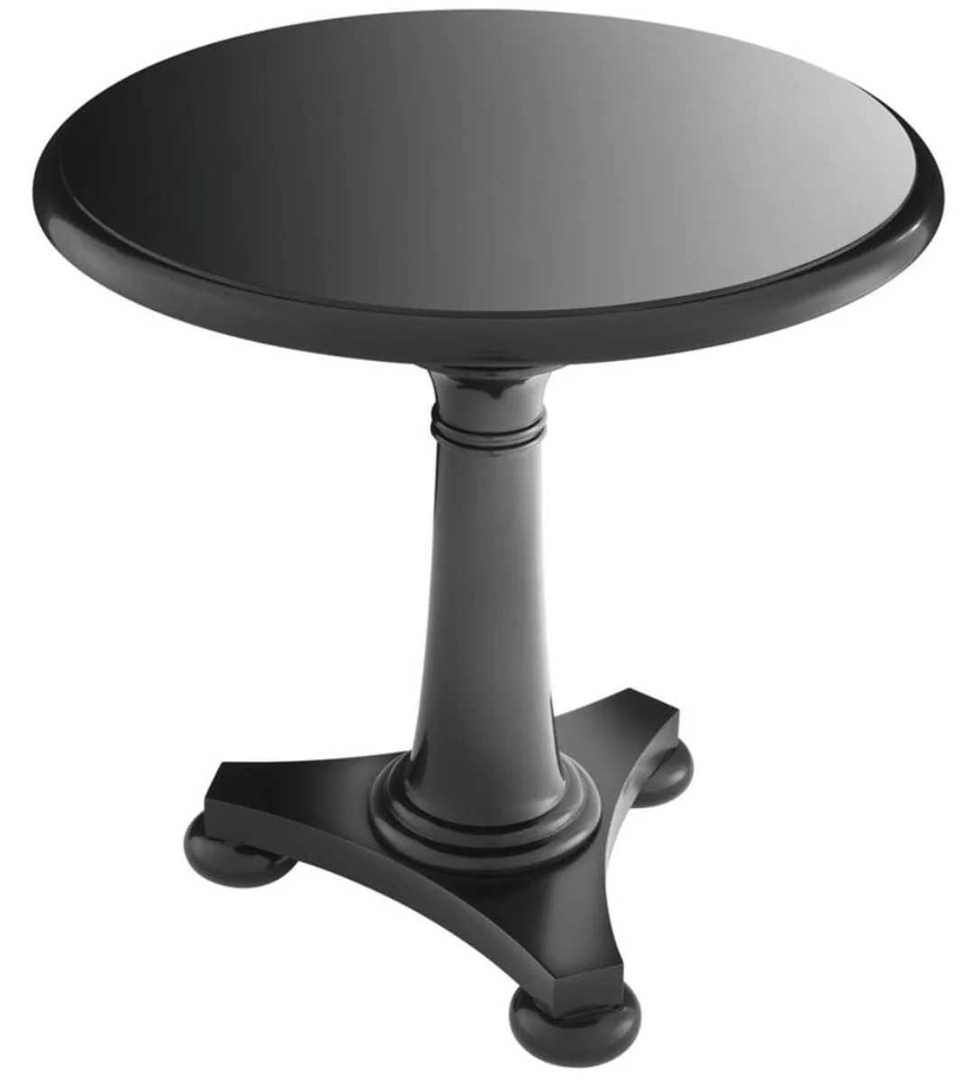 Casa Padrino Mesa de Lujo / Mesa de Acompañamiento Negro 75 x H. 75 cm - Colección Hotel