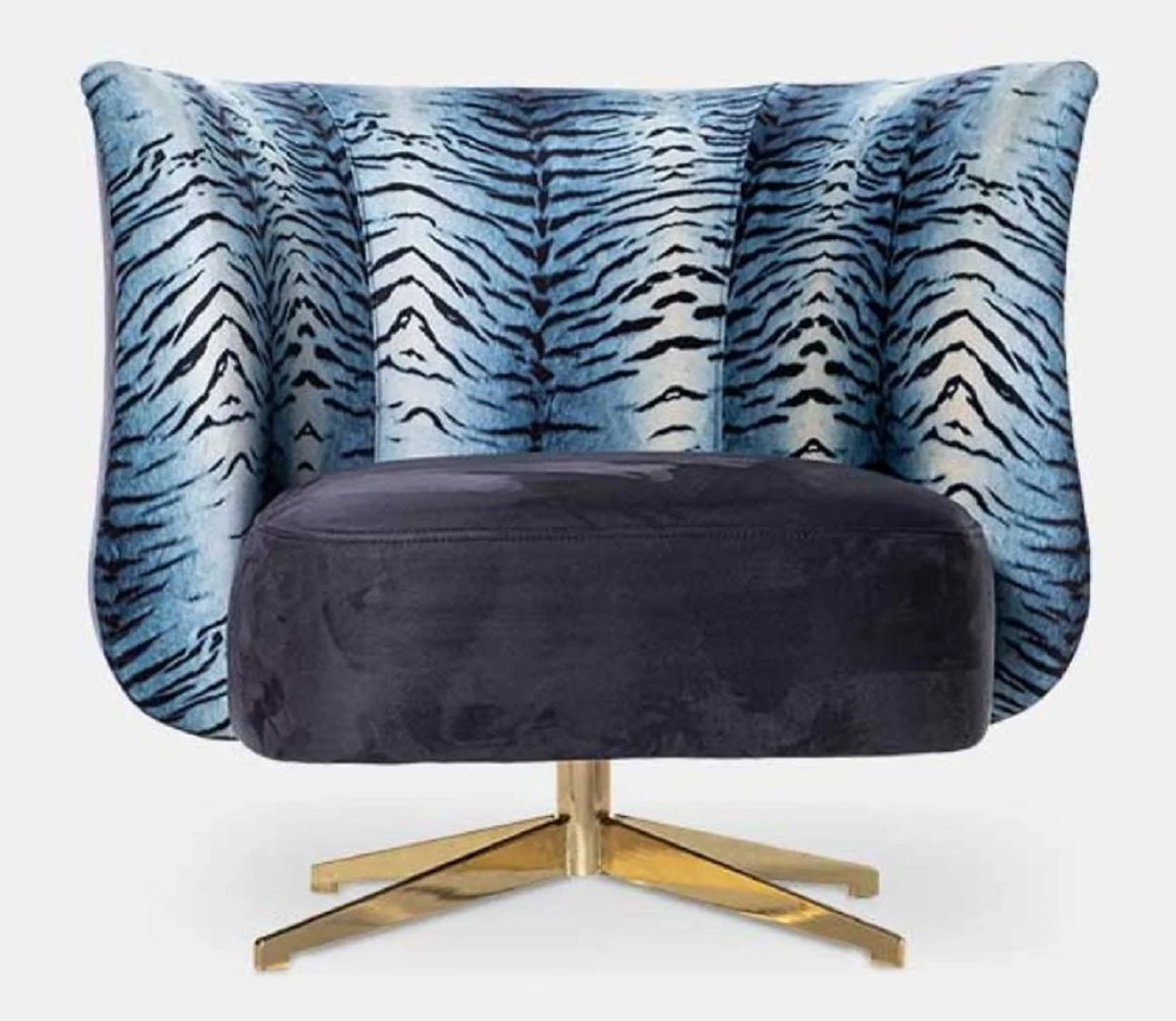 Casa Padrino sill¨®n de lujo p¨²rpura / multicolor / oro 85 x 80 x A. 70 cm - Sill¨®n de sal¨®n - Sill¨®n de hotel - Muebles de sal¨®n - Muebles de hotel - Muebles de lujo - Interiores de lujo