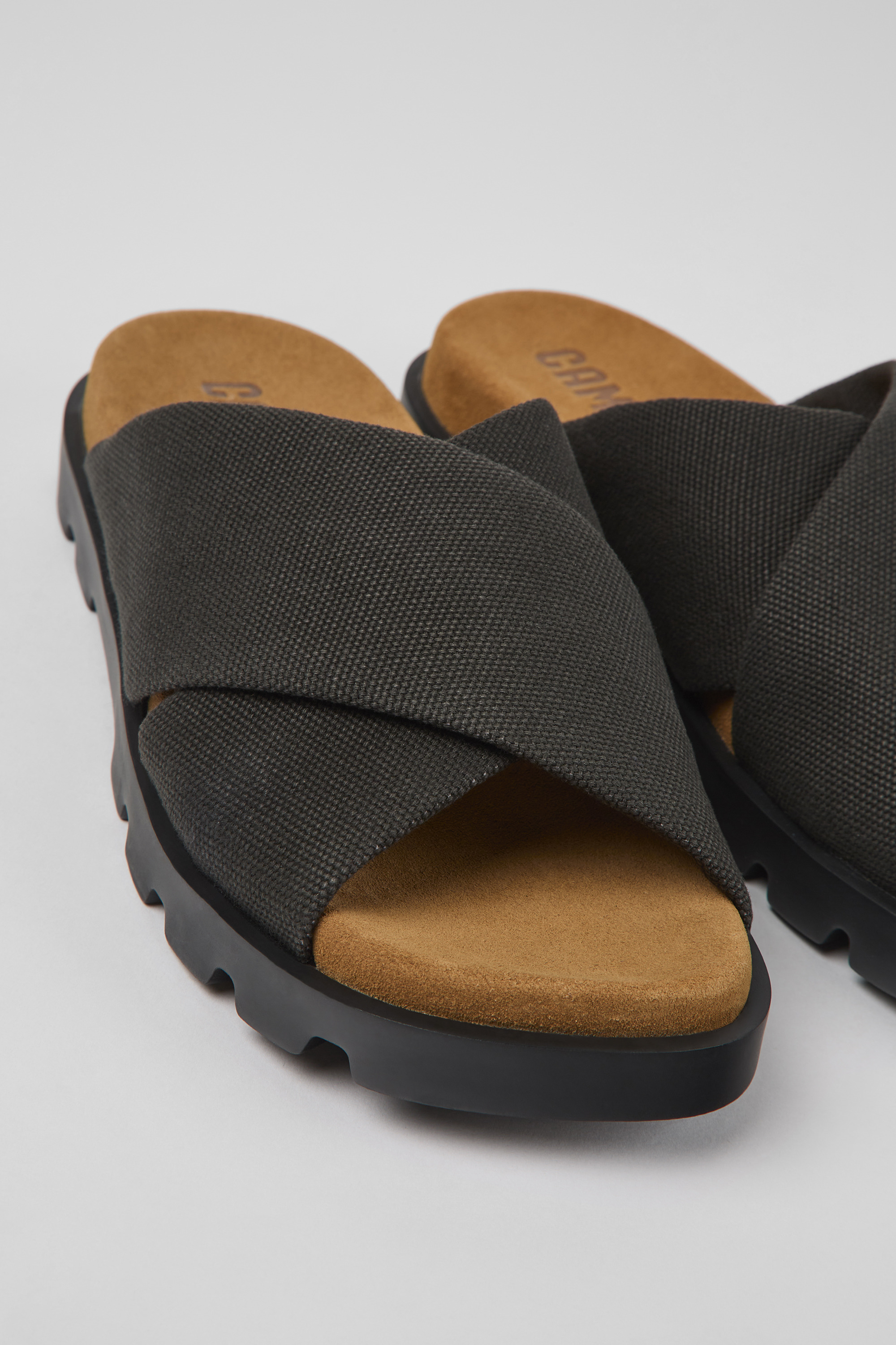 Brutus Sandal - Gray recycled cotton sandals for women