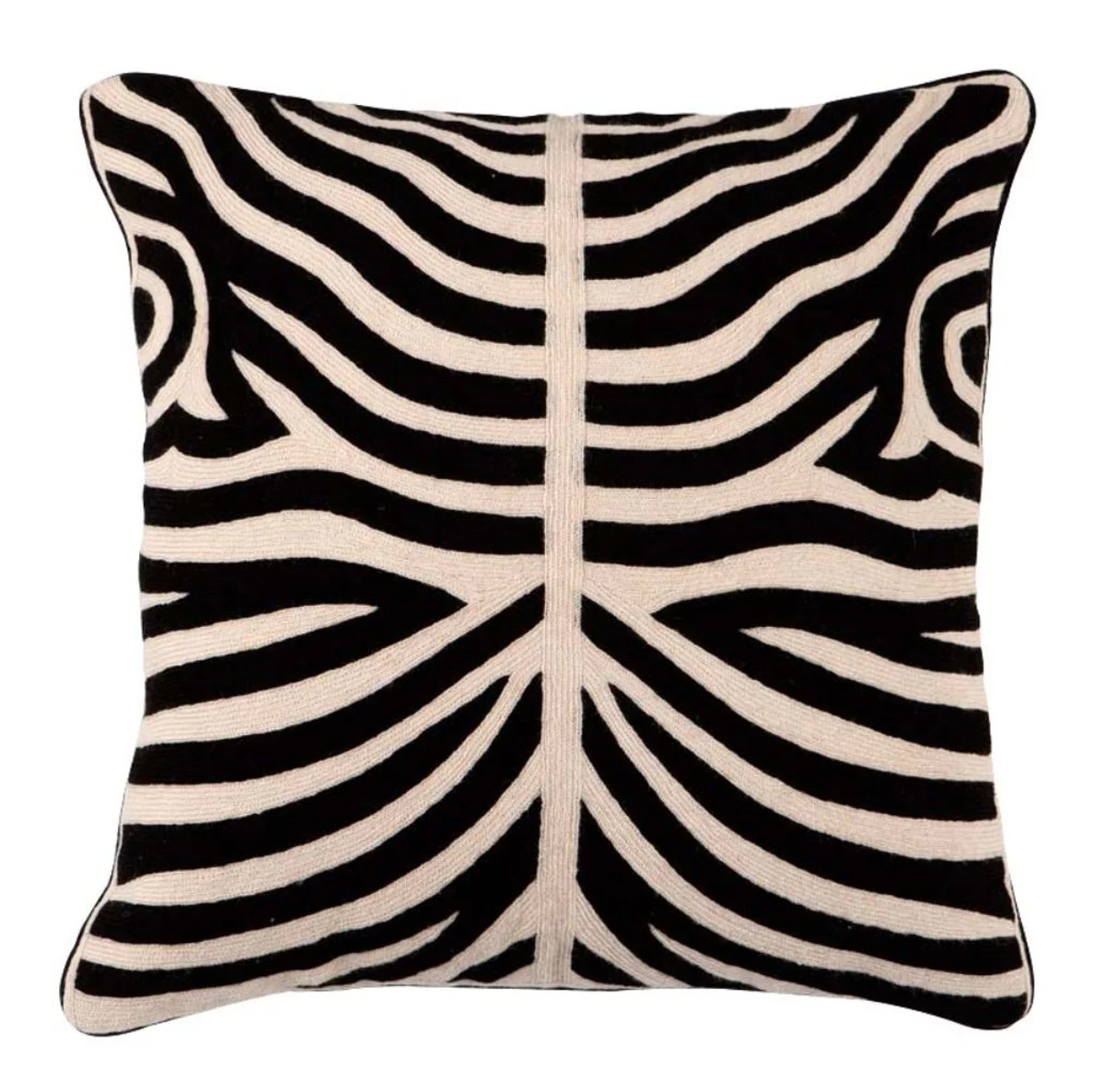 Casa Padrino almohada de sala de lujo de color negro 50 x H. 50 cm - Accesorios de Hotel