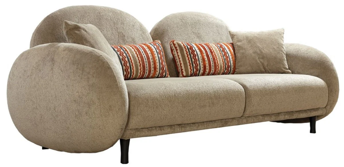 Casa Padrino sof¨¢ de lujo gris marr¨®n / negro 230 x 100 x A. 85 cm - Sof¨¢ de sal¨®n - Muebles de sal¨®n - Muebles de lujo - Interiores de lujo