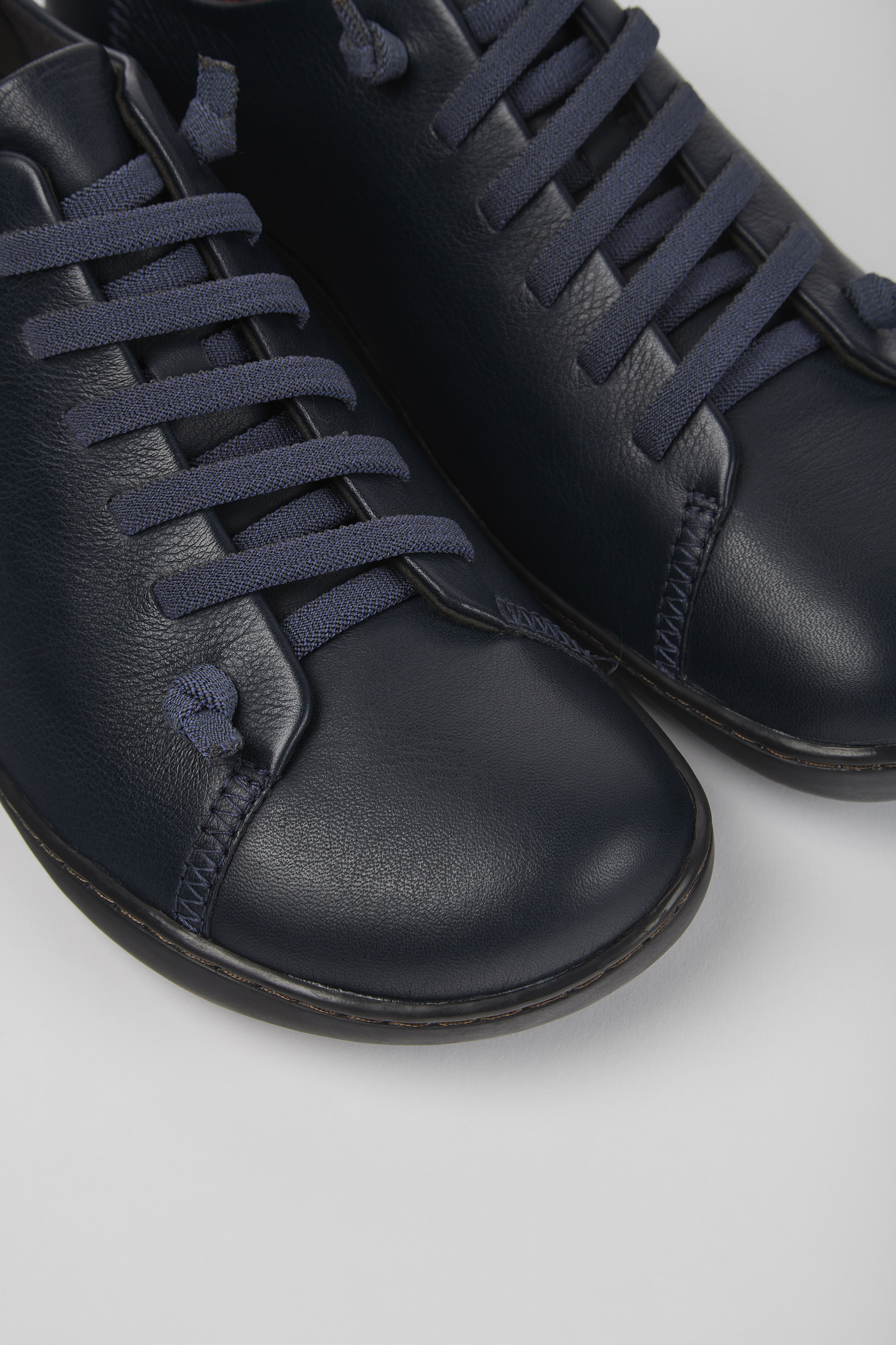 Peu - Blue leather shoes for men