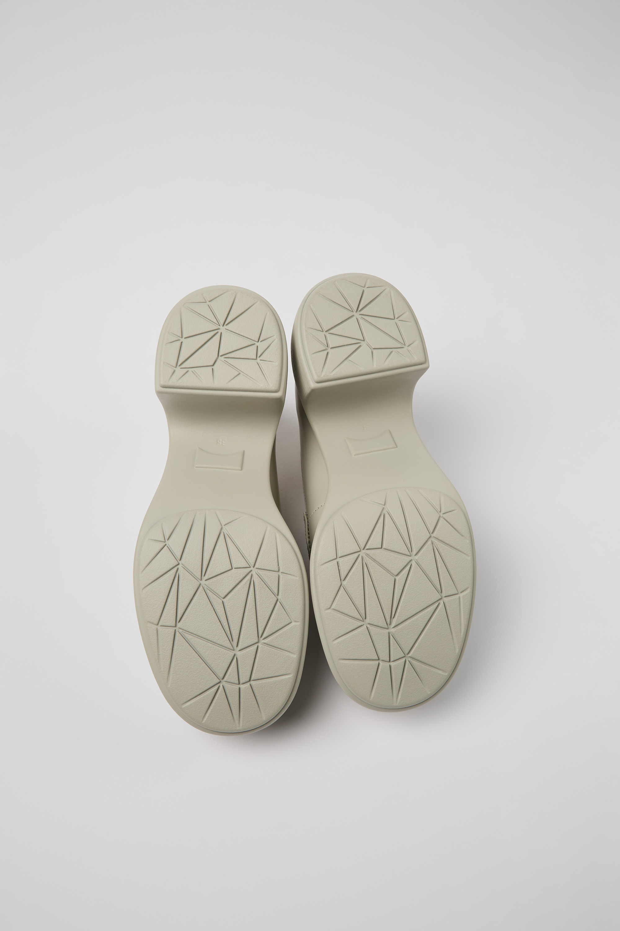 Thelma - Gray leather shoes for women