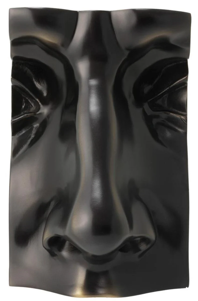 Casa Padrino diseñador deco cara de objetos de bronce antiguo de 15 x 12 x H. 23 cm - colección de lujo