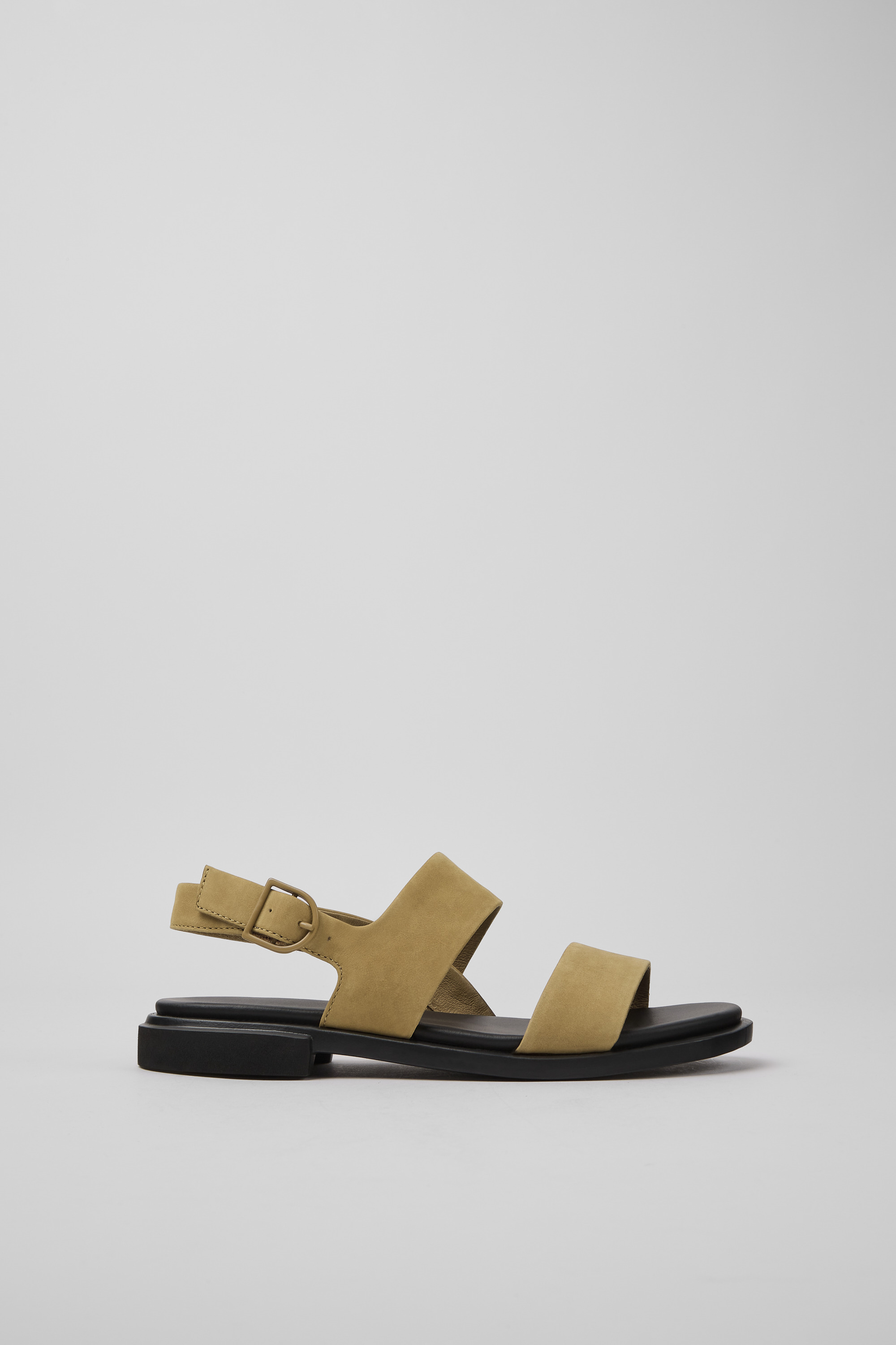 Edy - Brown leather sandals for women