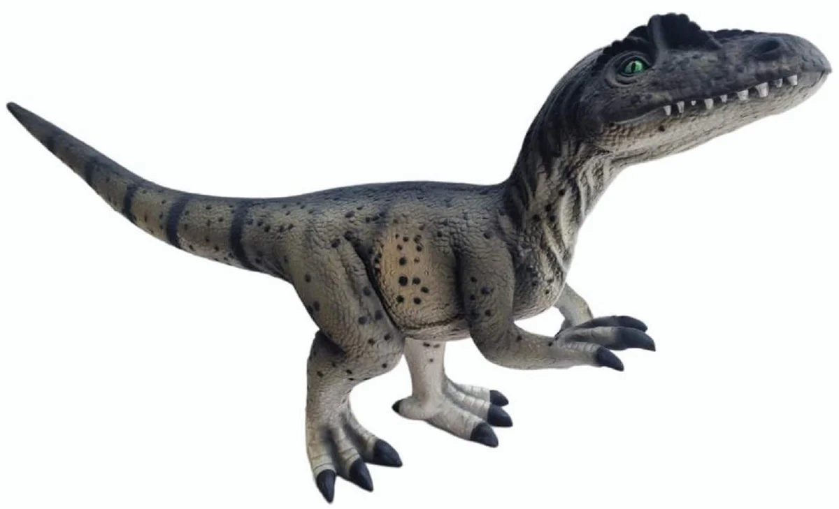 Casa Padrino escultura decorativa de jard¨ªn XXL dinosaurio gris / negro 215 cm