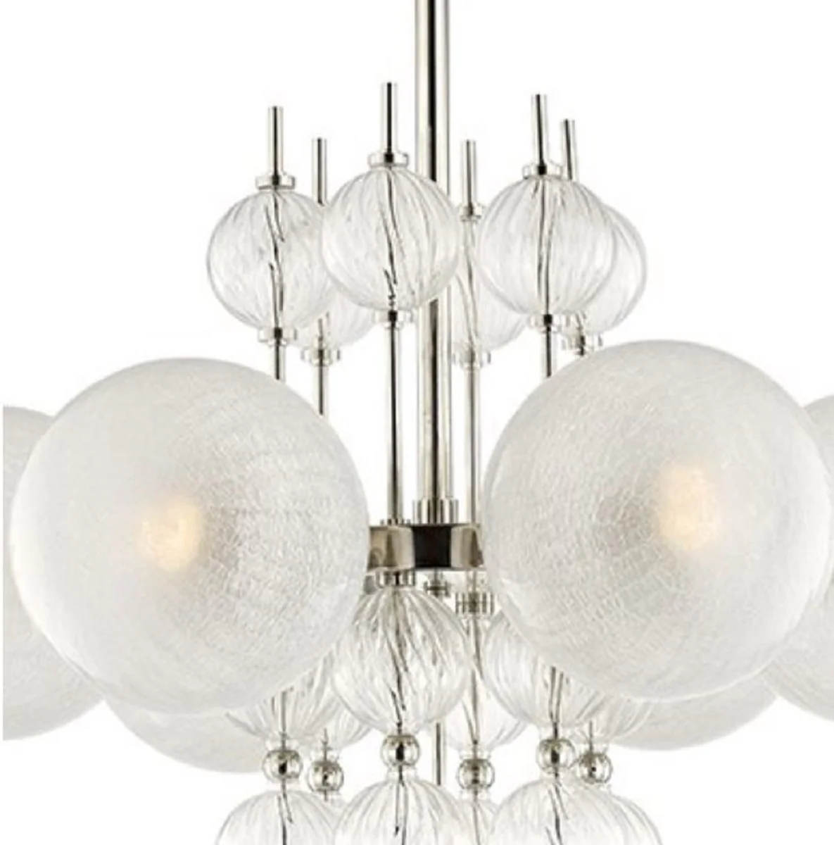 Casa Padrino Araña de Lujo Plata Ø 69,2 x H. 63,5 cm - Calidad de Lujo