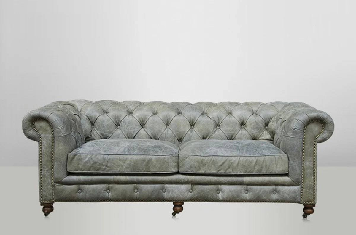 Chesterfield Leather Sofa 2.5 Seater Luxury vintage leather from Galata Verde Casa Padrino