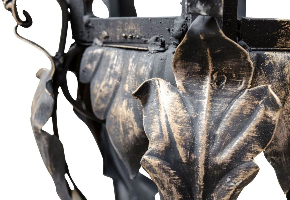 Casa Padrino lámpara de pared barroco negro 36 x 60 x H. 115 cm - Luces y Lámparas de Estilo Barroco