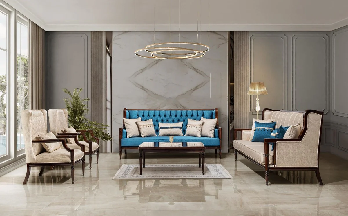 Casa Padrino mesa de centro barroco de lujo marr¨®n oscuro 117 cm