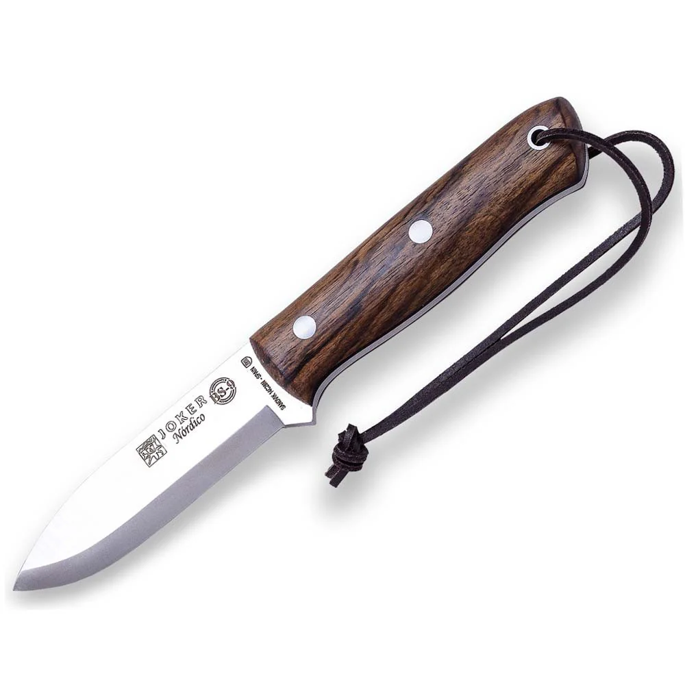 Joker BS9 Nórdico Nogal - Cuchillo de supervivencia y bushcraft