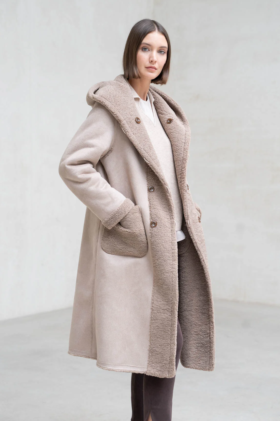 Rivera-spain Abrigo Briona reversible topo