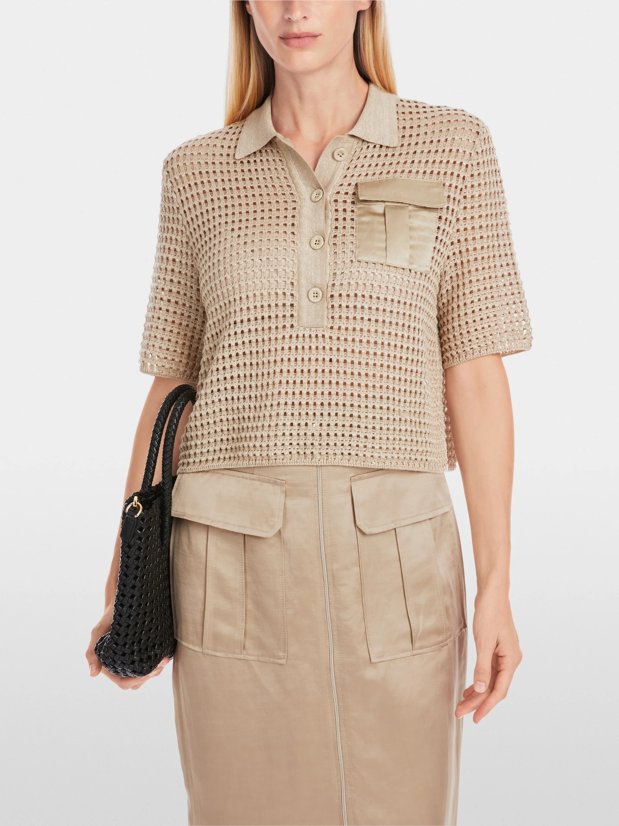 Marc-Cain Rethink Together knit polo shirt