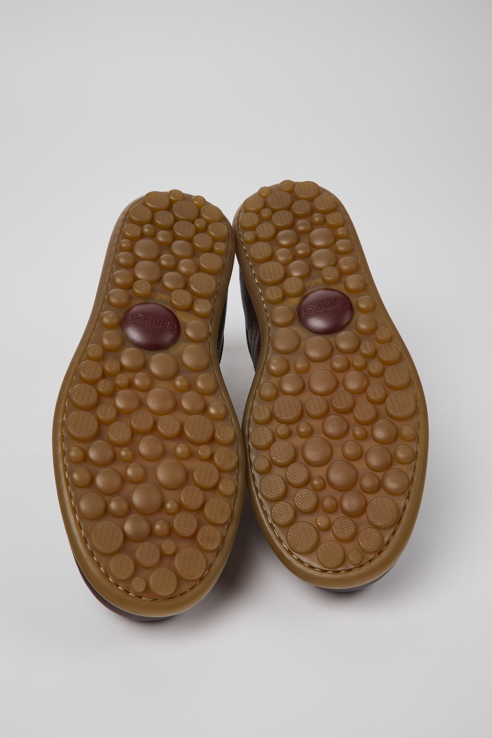 Pelotas - Brown vegetable tanned leather shoes for men