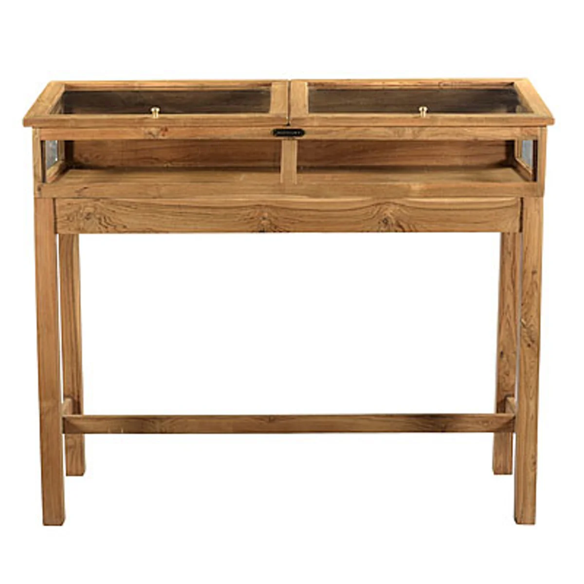 Casa Padrino Vitrina Vitrina Vitrina Vitrina de madera 110 x 40,5 x Al 94 cm - Muebles