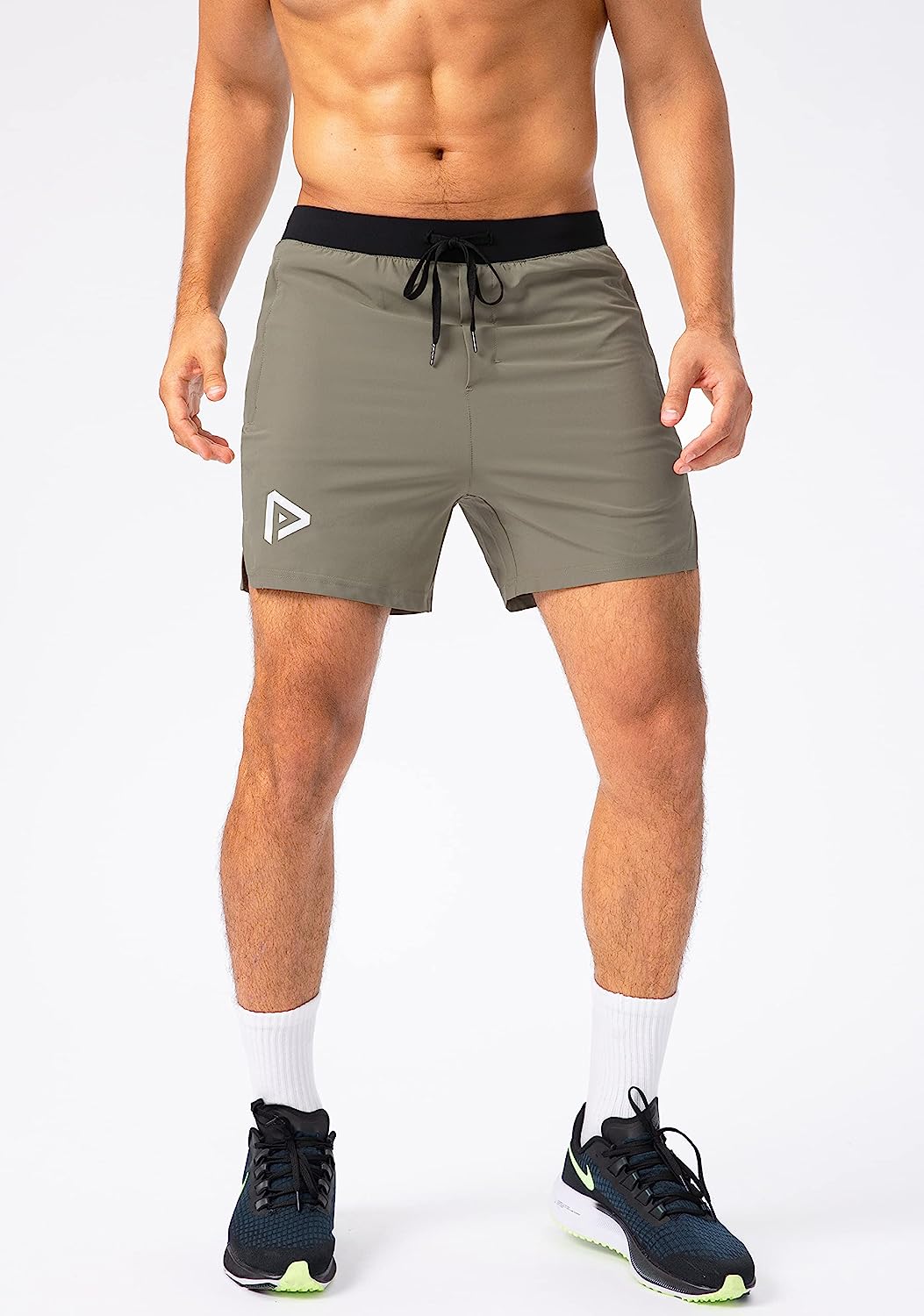 Men's Workout Running Shorts 5 Inch Lightweight Quick Dry Soccer Gym Athletic Shorts for Men with 3 Pockets