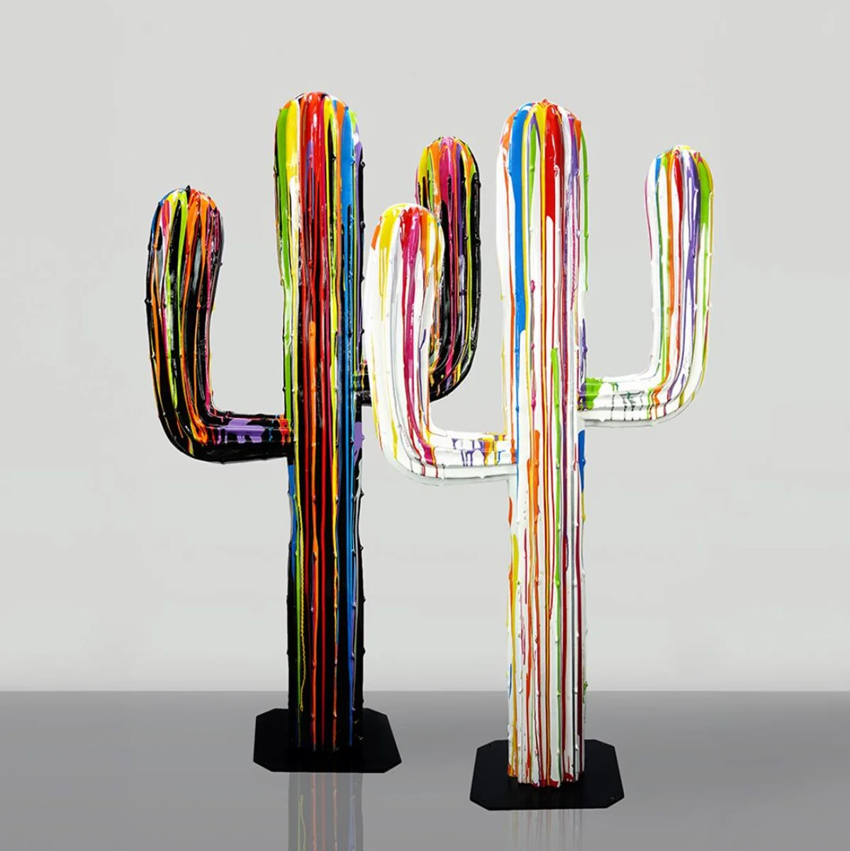 Casa Padrino cactus decorativo XXL blanco / colorido A. 180 cm - Decoraci¨®n de jard¨ªn