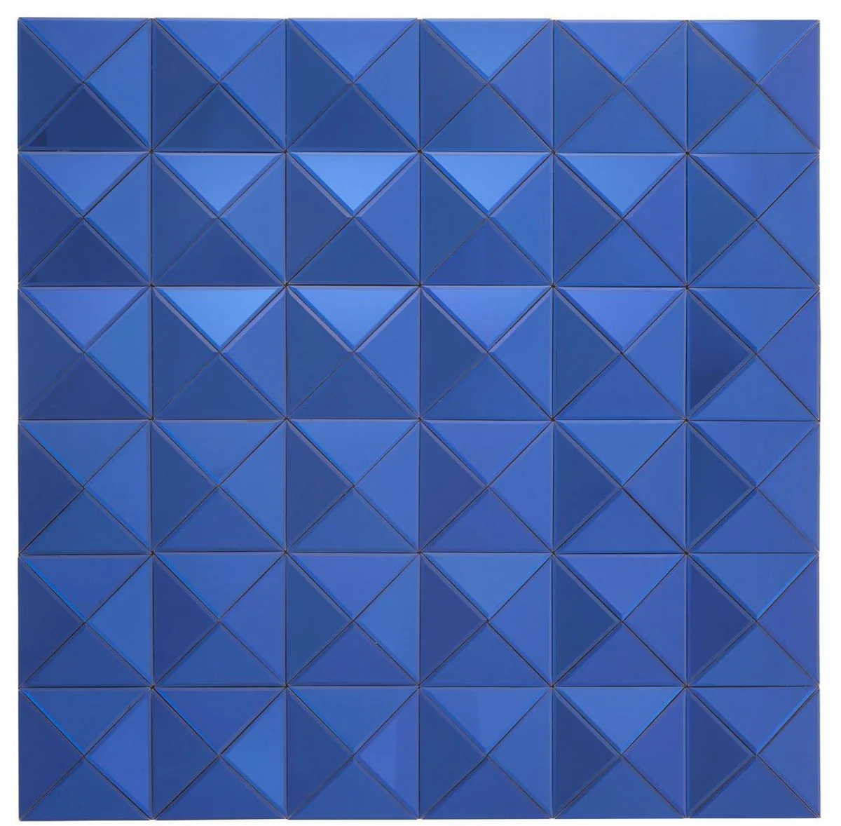 Casa Padrino espejo de dise?o azul 110 x 4 x H. 110 cm - Espejo de Pared para Sala de Estar de Lujo - Muebles de Dise?o