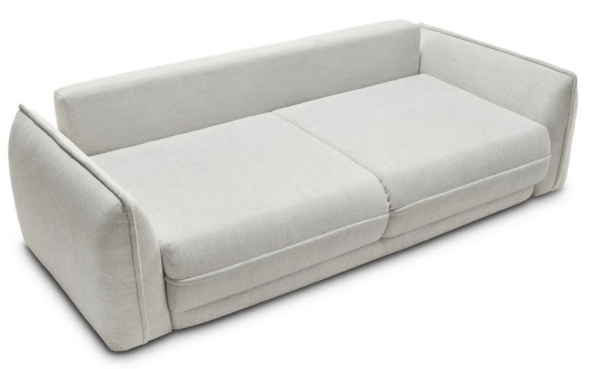 Casa Padrino sof¨¢ de lujo gris 253 x 120 x A. 74 cm - Sof¨¢ de sal¨®n con funci¨®n de dormir - Muebles de sal¨®n - Muebles de lujo - Interior de lujo