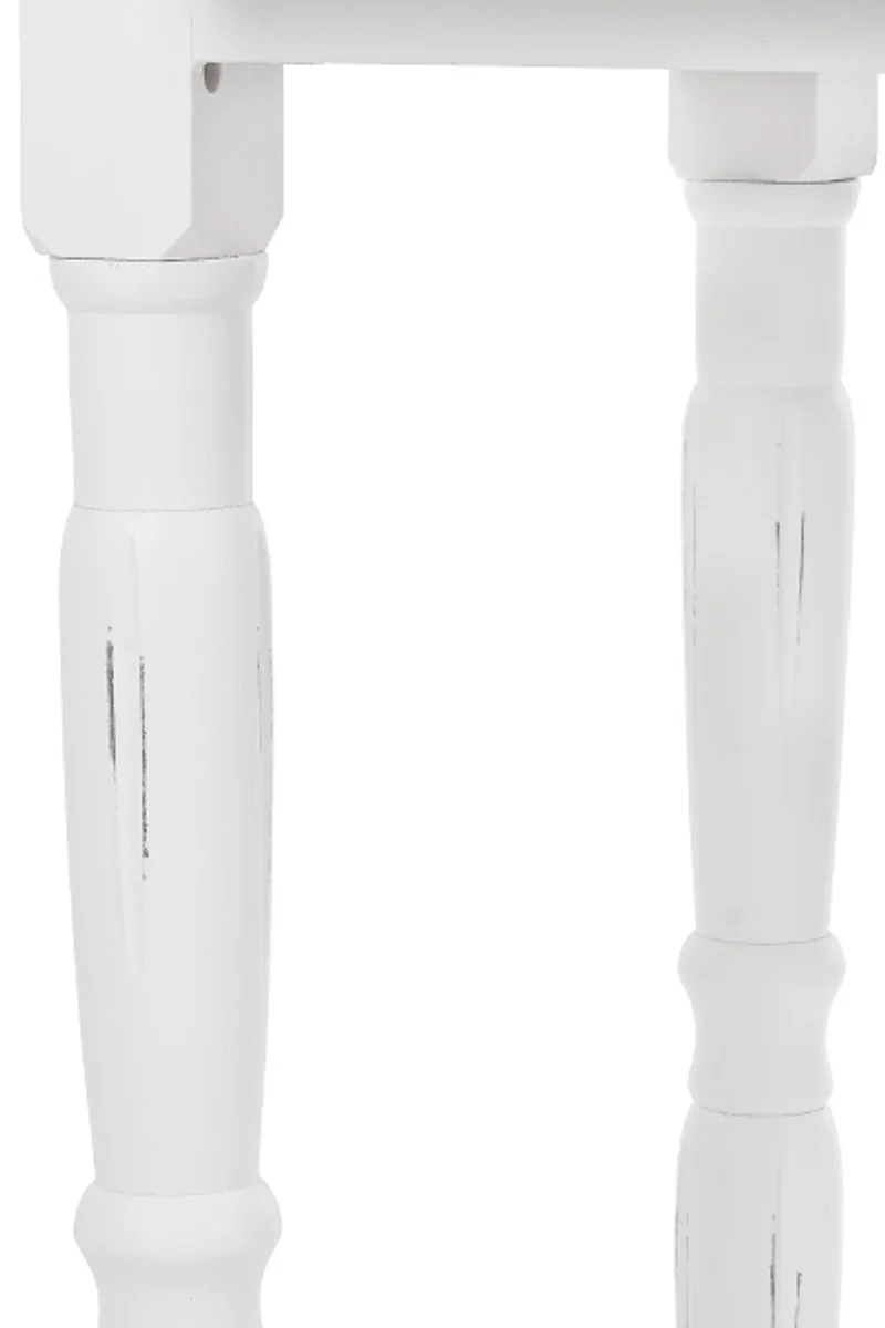 Casa Padrino escritorio de estilo campestre blanco antiguo 95 x 45 x H. 87 cm - Muebles de Estilo Campestre en un Aspecto Elegante y Descuidado