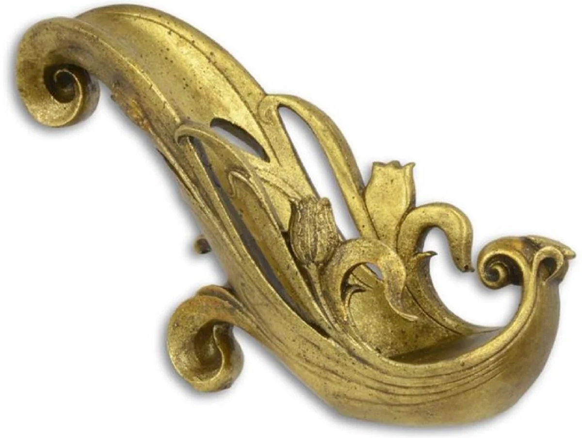 Casa Padrino porta botella de vino de resina barroco oro antiguo 24,2 x 12 x A. 15,8 cm - Accesorios Decorativos en Estilo Barroco