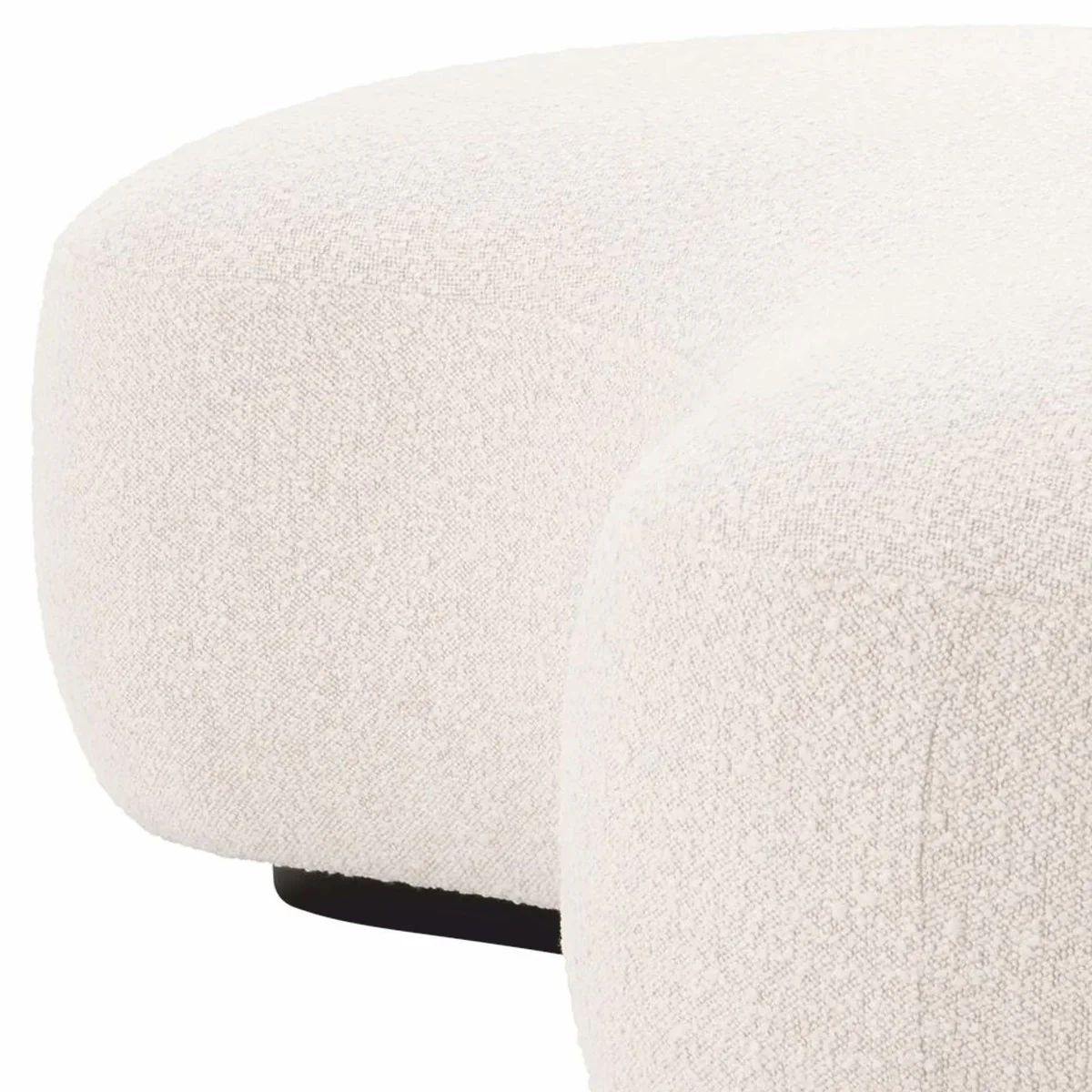 Casa Padrino banco de lujo crema / negro 180 cm - Muebles de sal¨®n y hotel