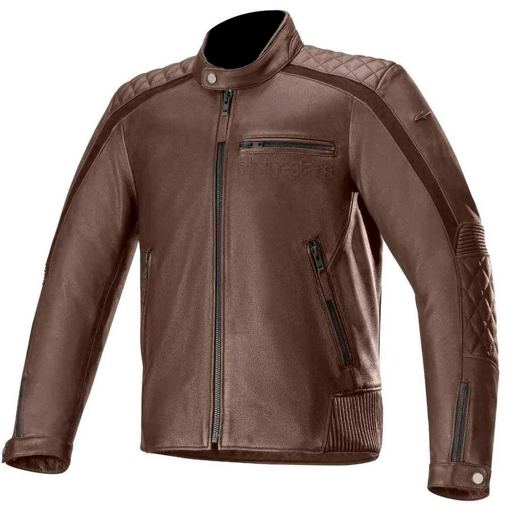 CHAQUETA PIEL ALPINESTARS HOXTON V2 LEATHER MARRON