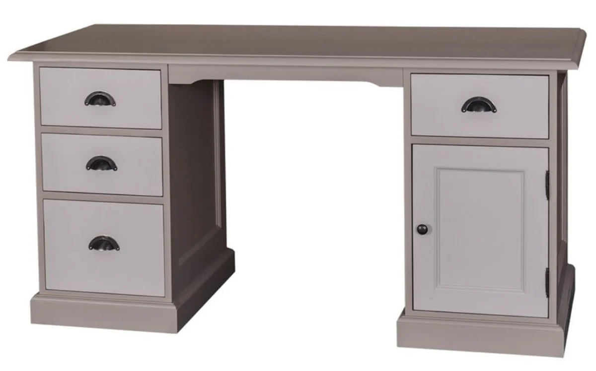 Casa Padrino country style desk gray / light gray 152 x 70 x H. 78 cm - Country Style Hotel Furniture