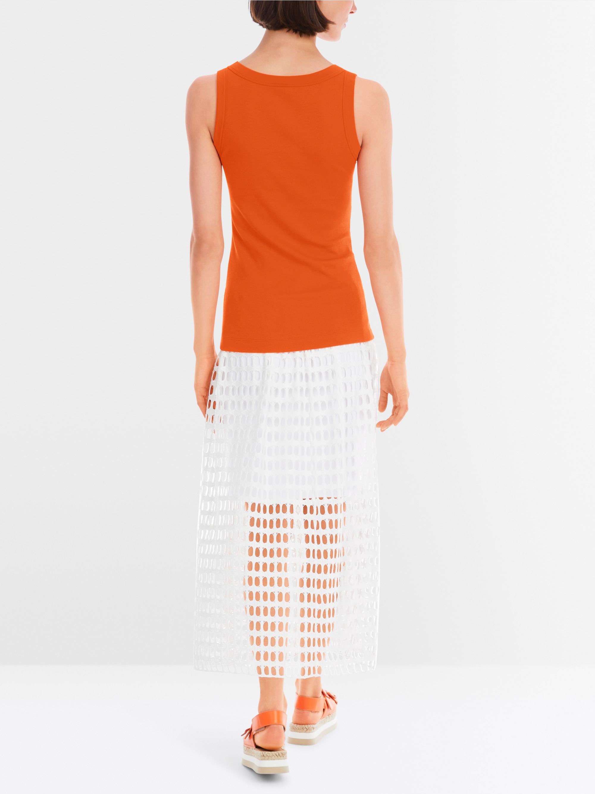 Marc-Cain Sleeveless top in cotton rib