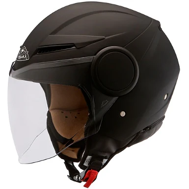 CASCO JET SMK STREEM MONOCOLOR NEGRO MATE