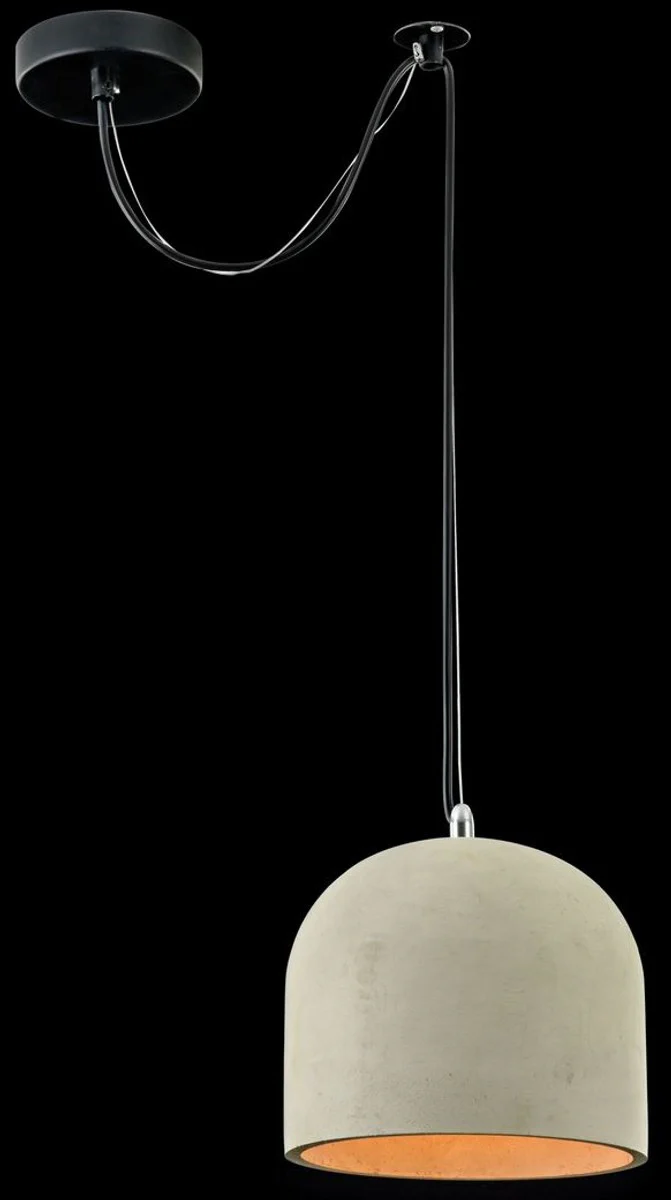 Casa Padrino Hanging Lamp Gray Ø 20 x H. 18 cm - Modern Pendant Lamp with Concrete Lampshade