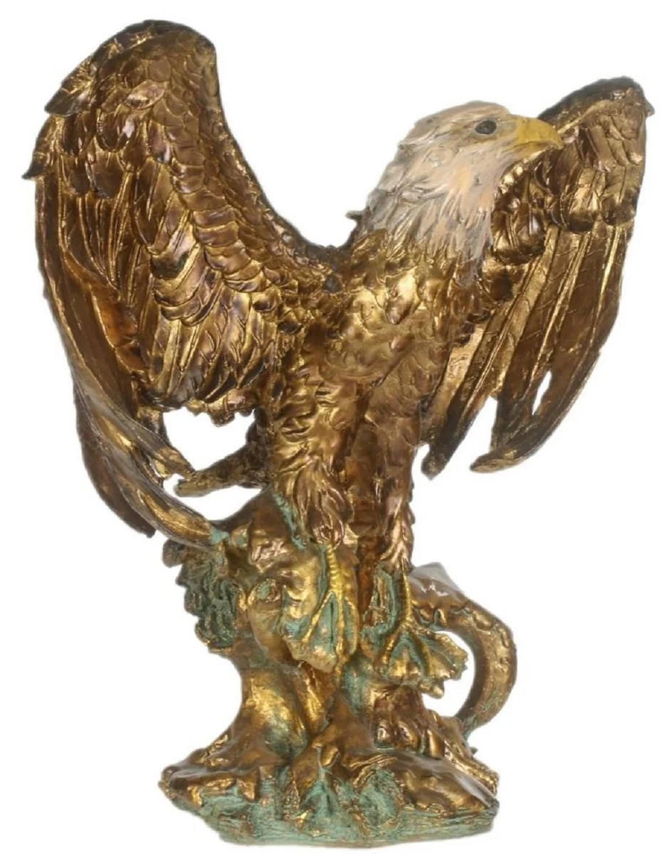 Casa Padrino águila gusto barroco oro / multicolor 55 x 30 x H. 60 cm - Escultura - Figura Deco en Estilo Barroco