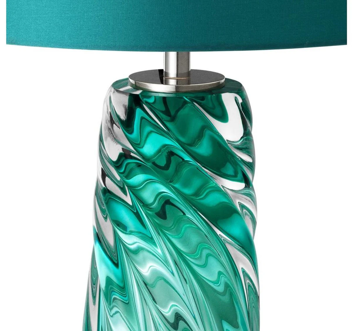 Casa Padrino l¨¢mpara de mesa de dise?o turquesa 17 x 42 x H. 67 cm - colecci¨®n de lujo