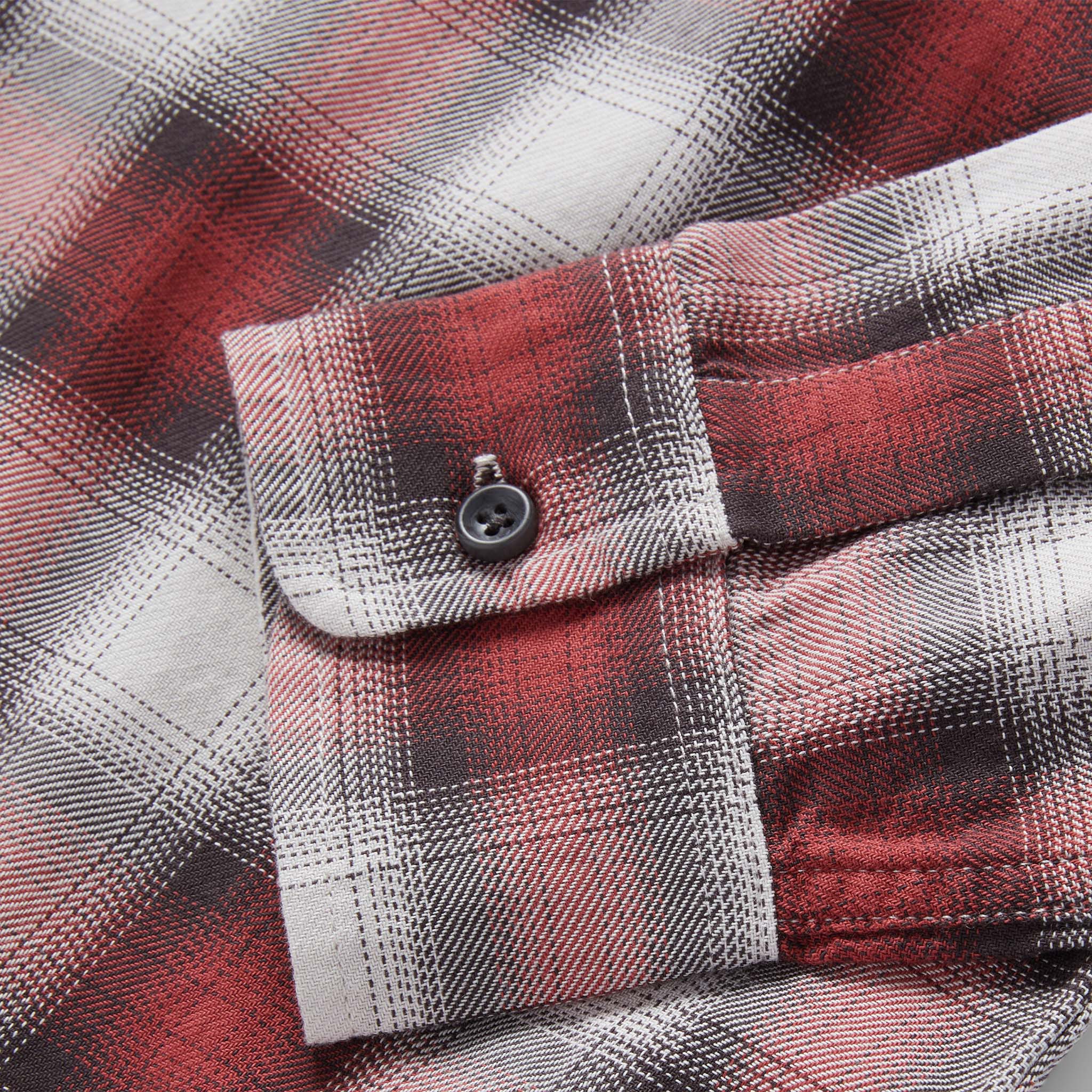 The California in Brick Plaid Ombre Twill