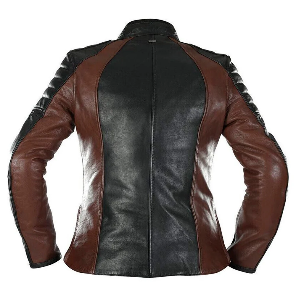 CHAQUETA OVERLAP TINA LADY NEGRO / MARRON