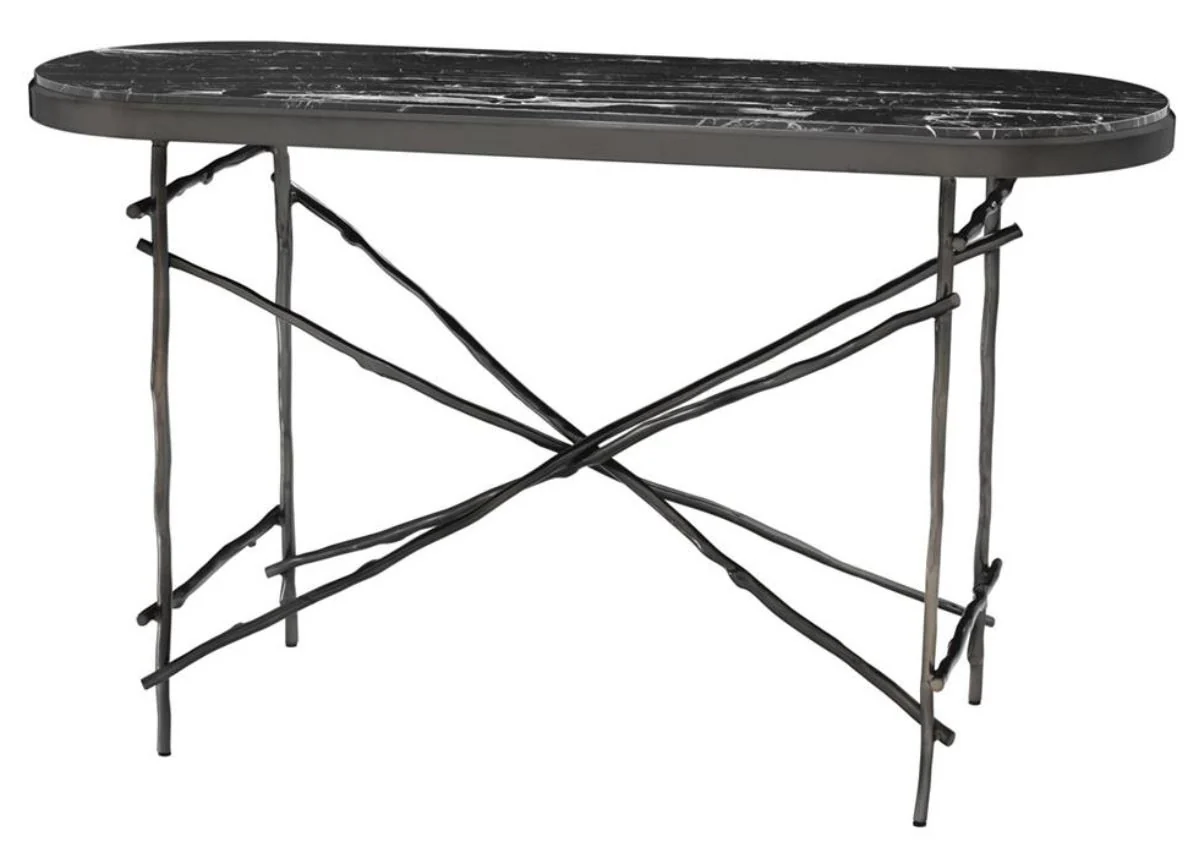 Casa Padrino consola de lujo bronce / negro 131 x 45 x H. 76 cm - Muebles de Lujo