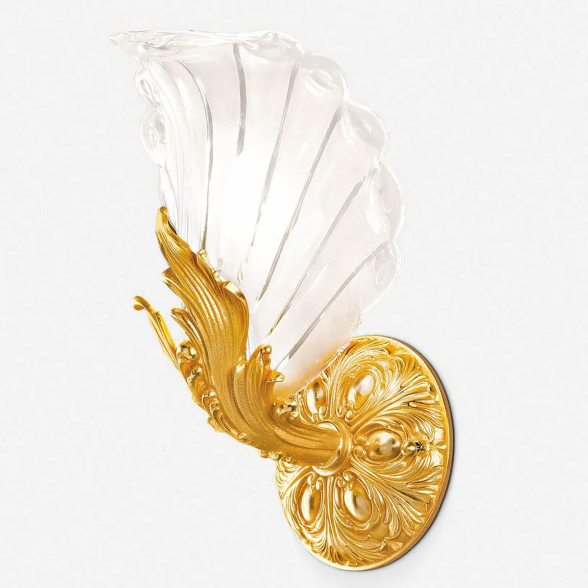 Casa Padrino l¨¢mpara de pared barroco de lujo oro / blanco 29 cm - Hecho en Italia