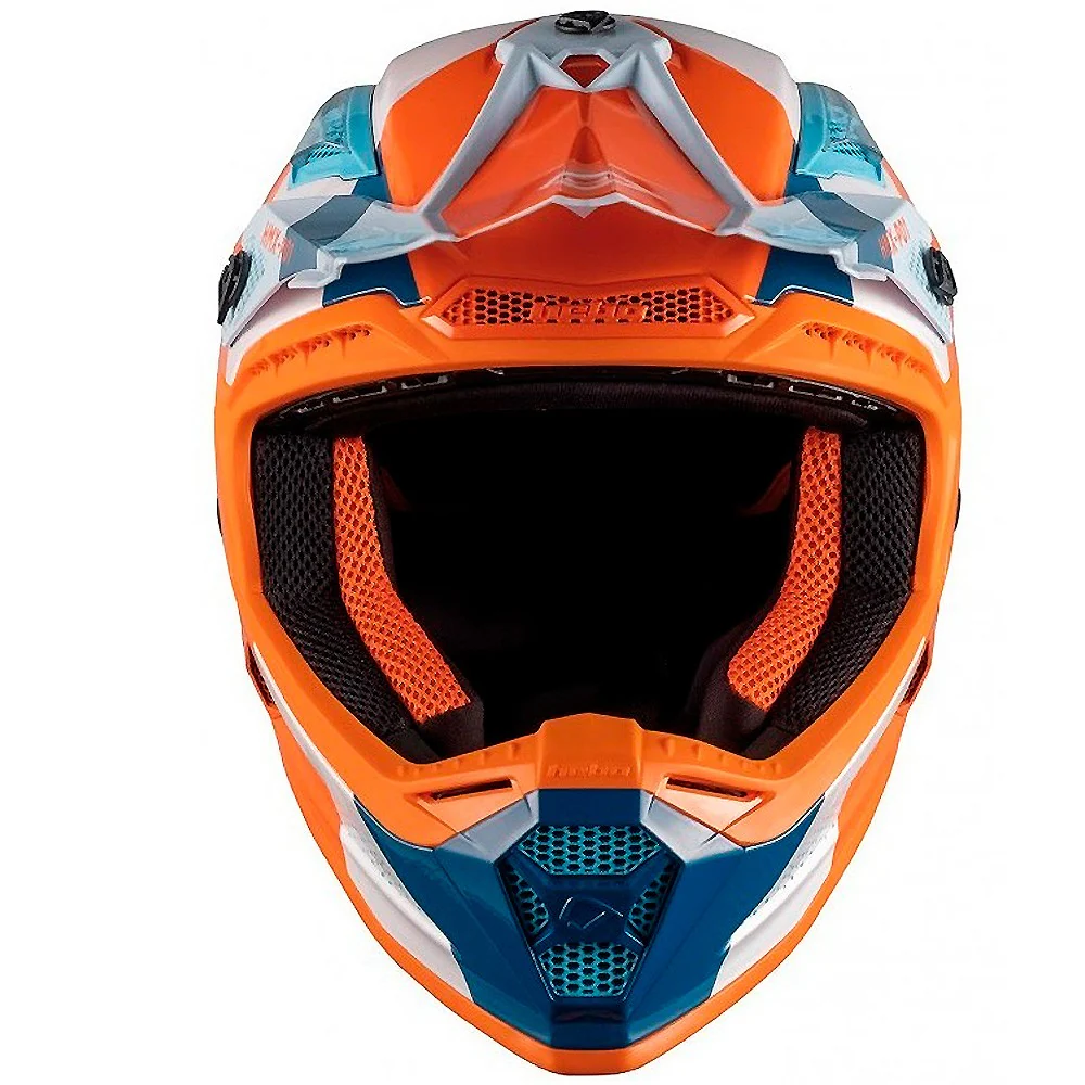 CASCO CROSS / ENDURO HEBO RIPPLE NARANJA / BLANCO /AZUL