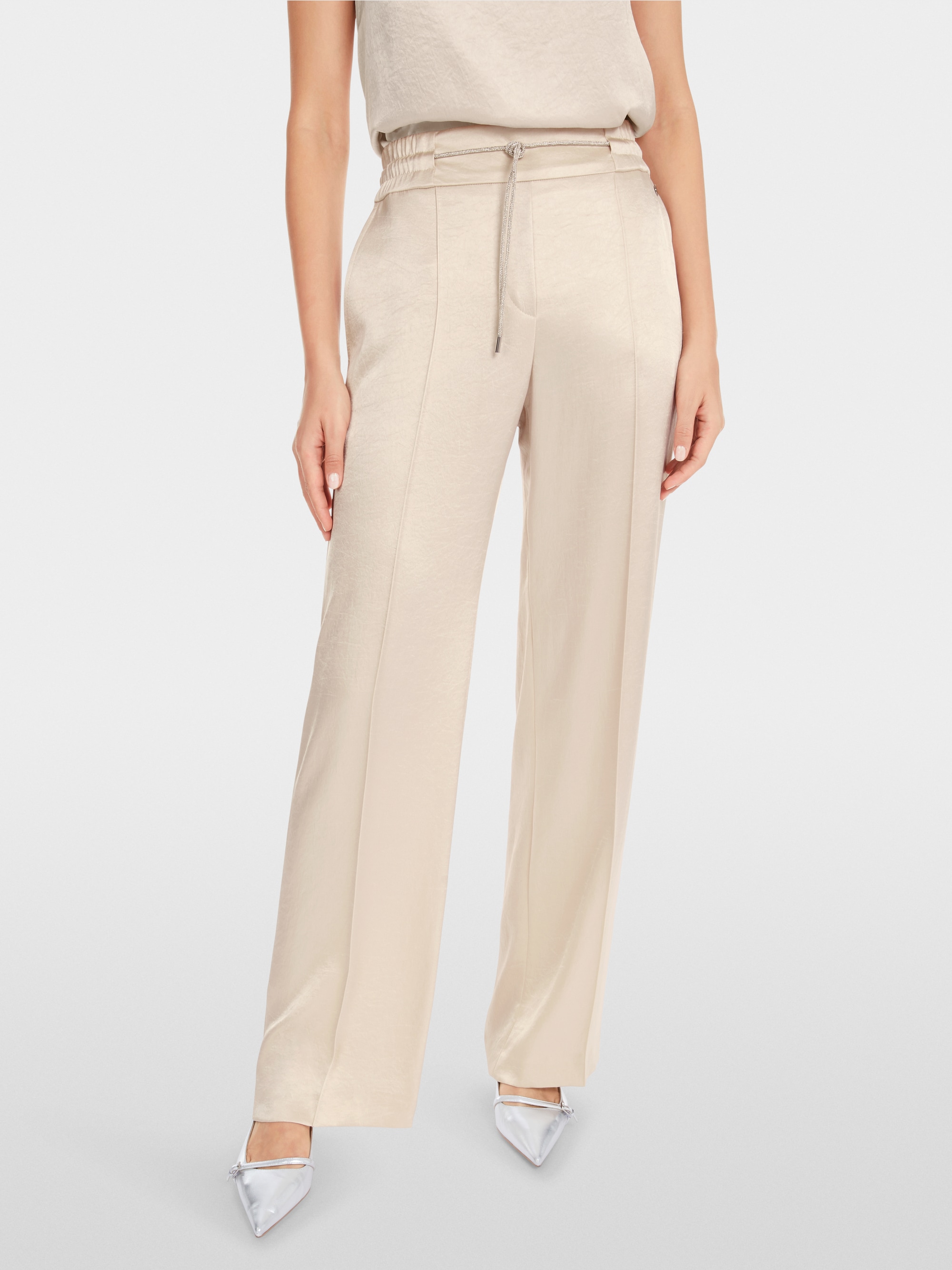 Marc-Cain WASHINGTON trousers with fine shimmer