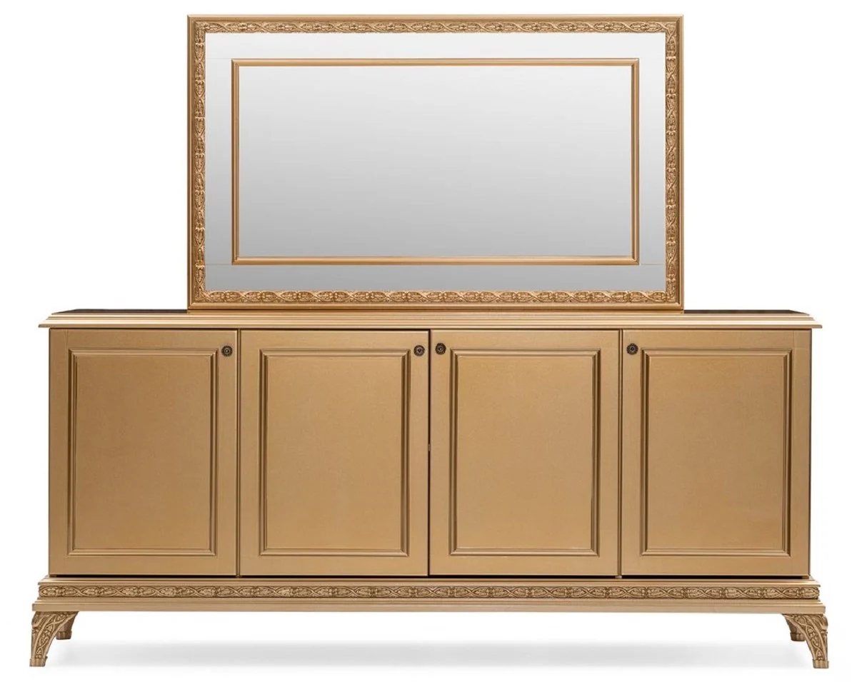Casa Padrino aparador barroco de lujo con espejo oro - Muebles de lujo en estilo barroco - Muebles barrocos - Interiores barrocos - Noble y Magnífico