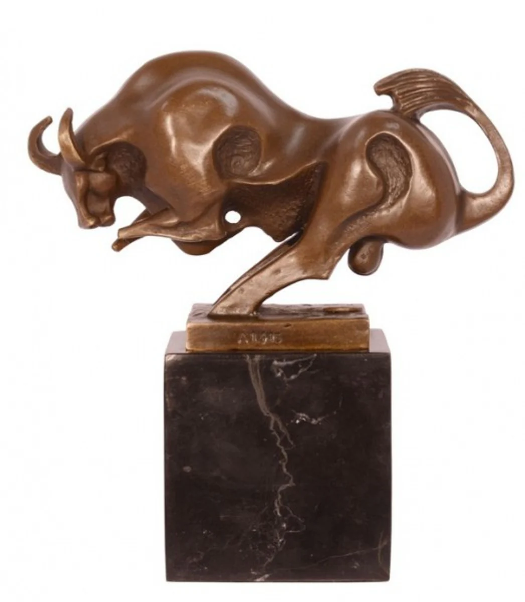 Casa Padrino luxury bronze bull figure modernism 19.0 x 18.2 cm - Modern Sculpture Art Deco
