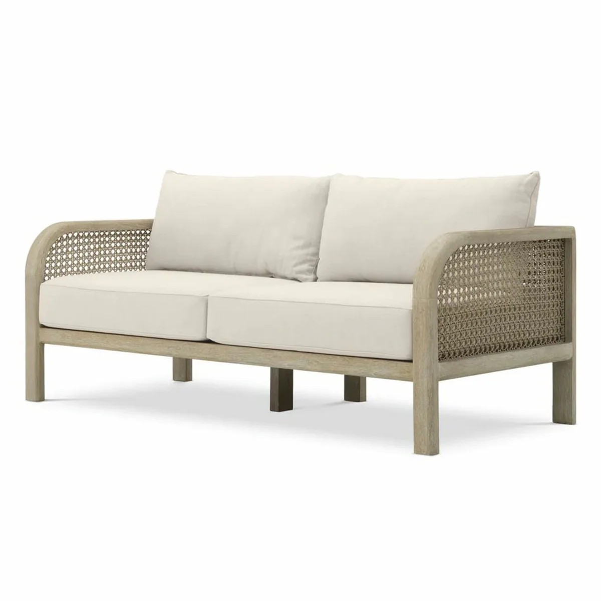 Casa Padrino sof¨¢ de jard¨ªn de lujo de teca arena / beige 194 cm - Muebles de jard¨ªn