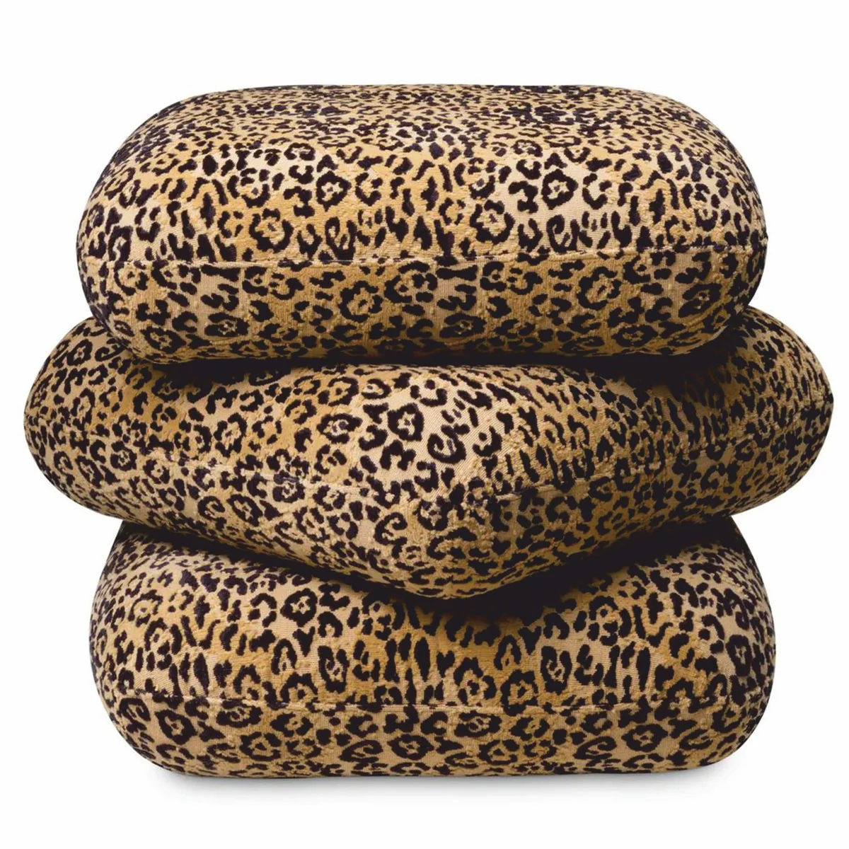 Casa Padrino taburete giratorio de lujo leopardo Al. 55 cm - Muebles de lujo para hoteles